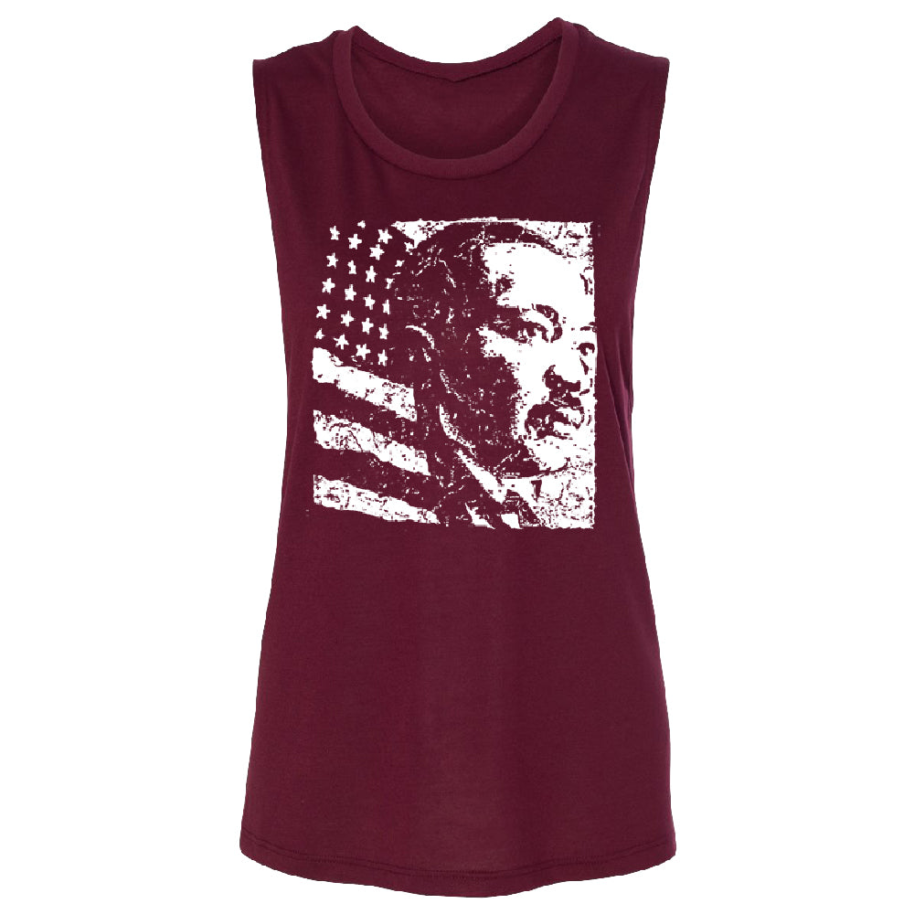 Martin Luther King Jr. MLK Dr. King Women's Muscle Tank Souvenir Tee 