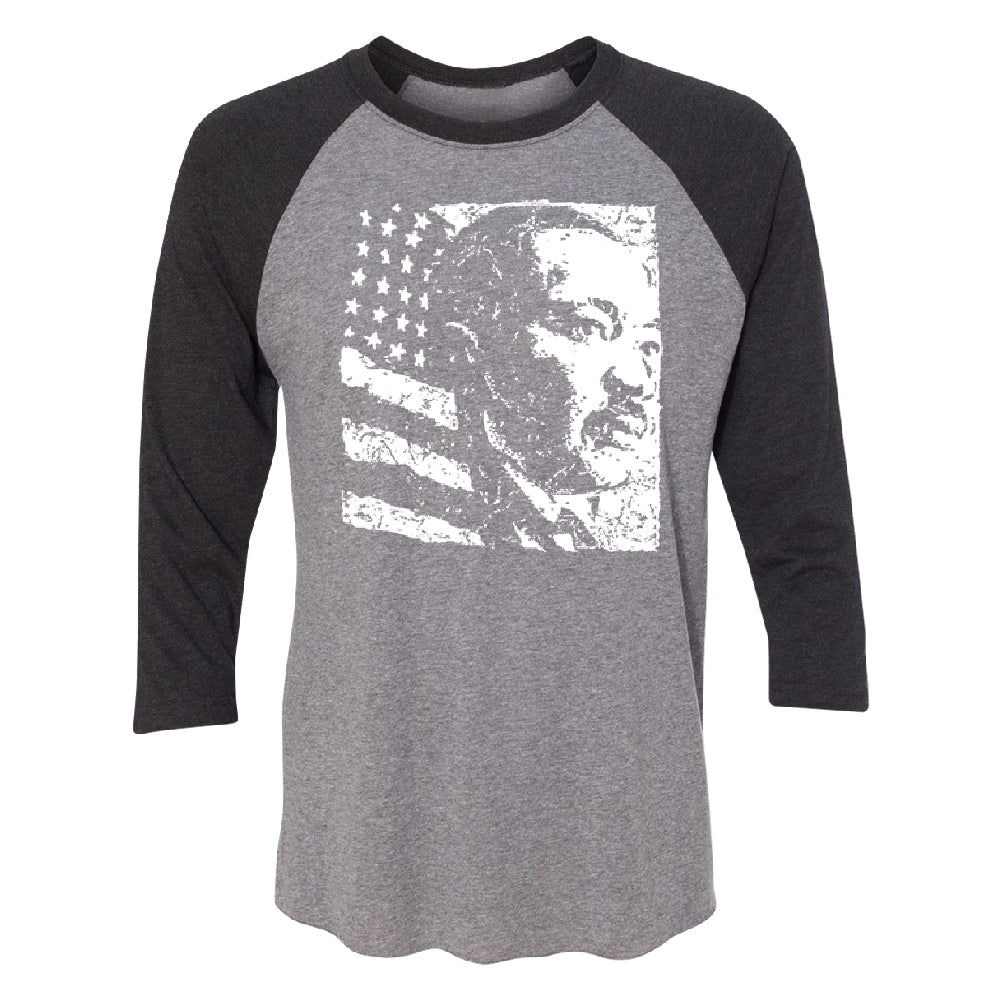 Martin Luther King Jr. MLK Dr. King 3/4 Raglan Tee 