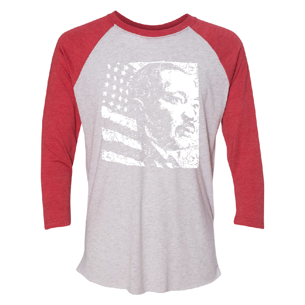 Martin Luther King Jr. MLK Dr. King 3/4 Raglan Tee 