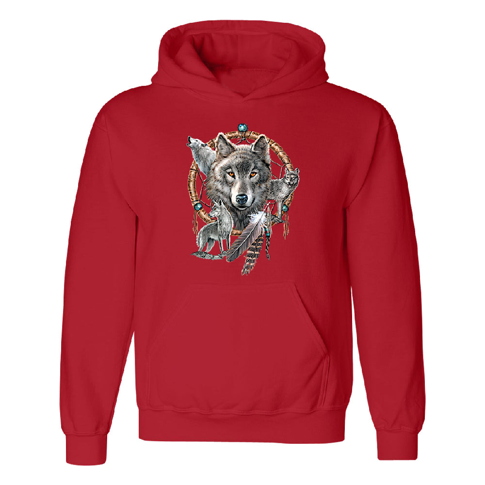 Dreamcatcher Wovles Howling Tattoo Unisex Hoodie Souvenir Sweater 