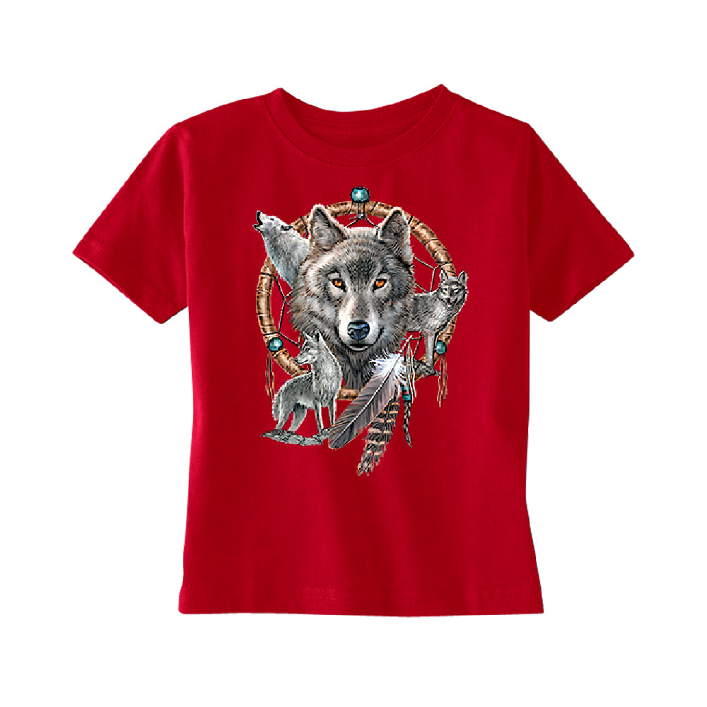 Dreamcatcher Wovles Howling Tattoo TODDLER T-Shirt 