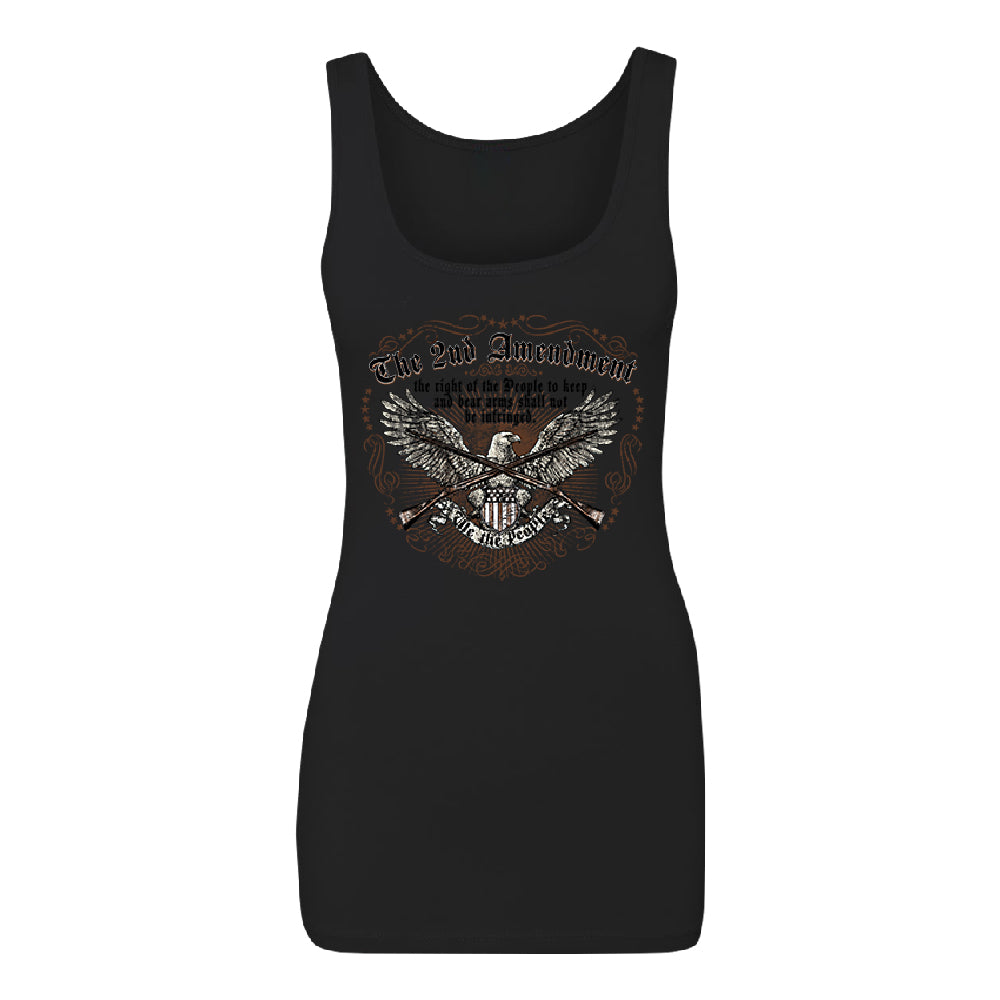 The 2nd Amendment Eagle Women's Tank Top Souvenir Shirt 
