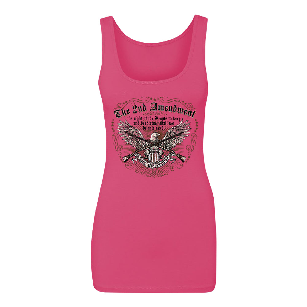 The 2nd Amendment Eagle Women's Tank Top Souvenir Shirt 