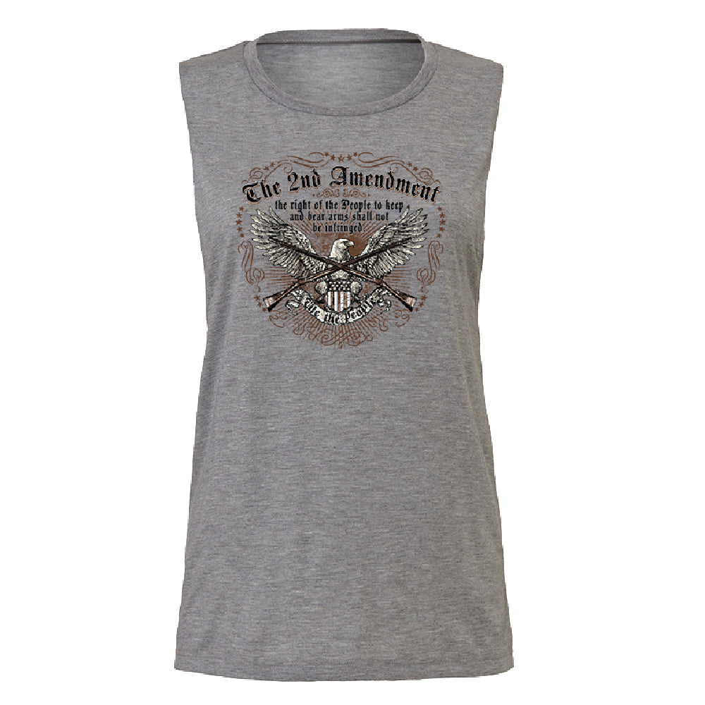 The 2nd Amendment Eagle Women's Muscle Tank Souvenir Tee 