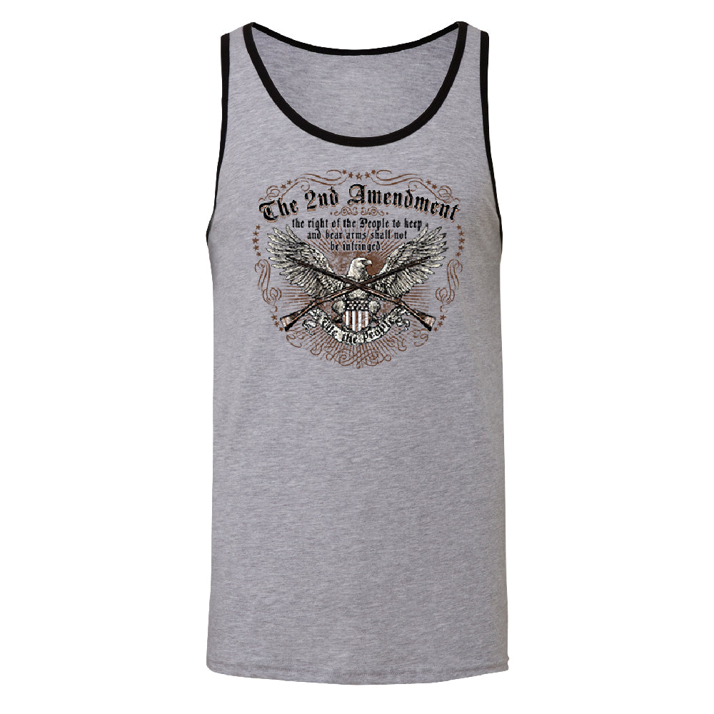 The 2nd Amendment Eagle Men's Tank Top Souvenir Shirt 