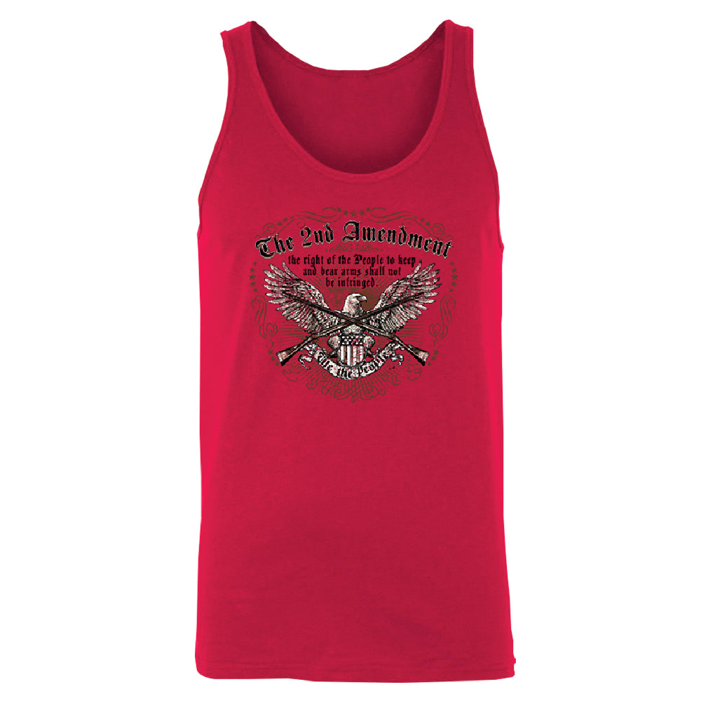 The 2nd Amendment Eagle Men's Tank Top Souvenir Shirt 