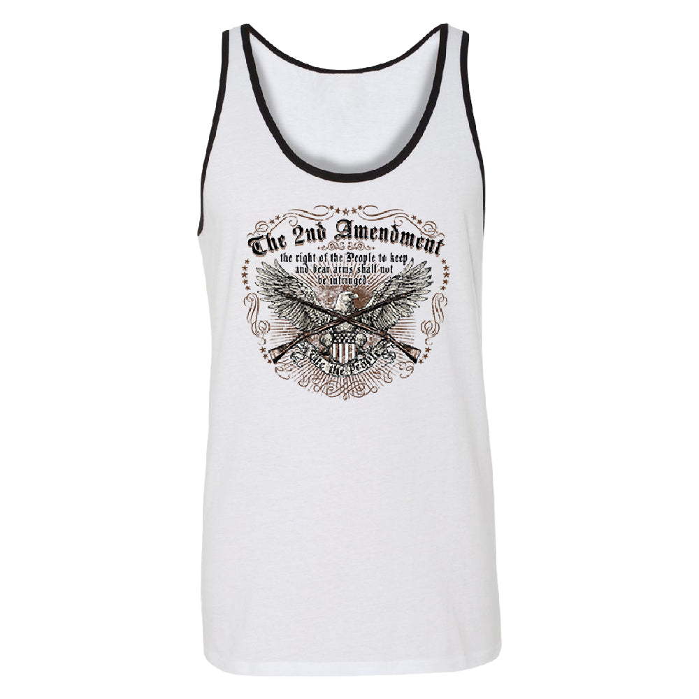 The 2nd Amendment Eagle Men's Tank Top Souvenir Shirt 