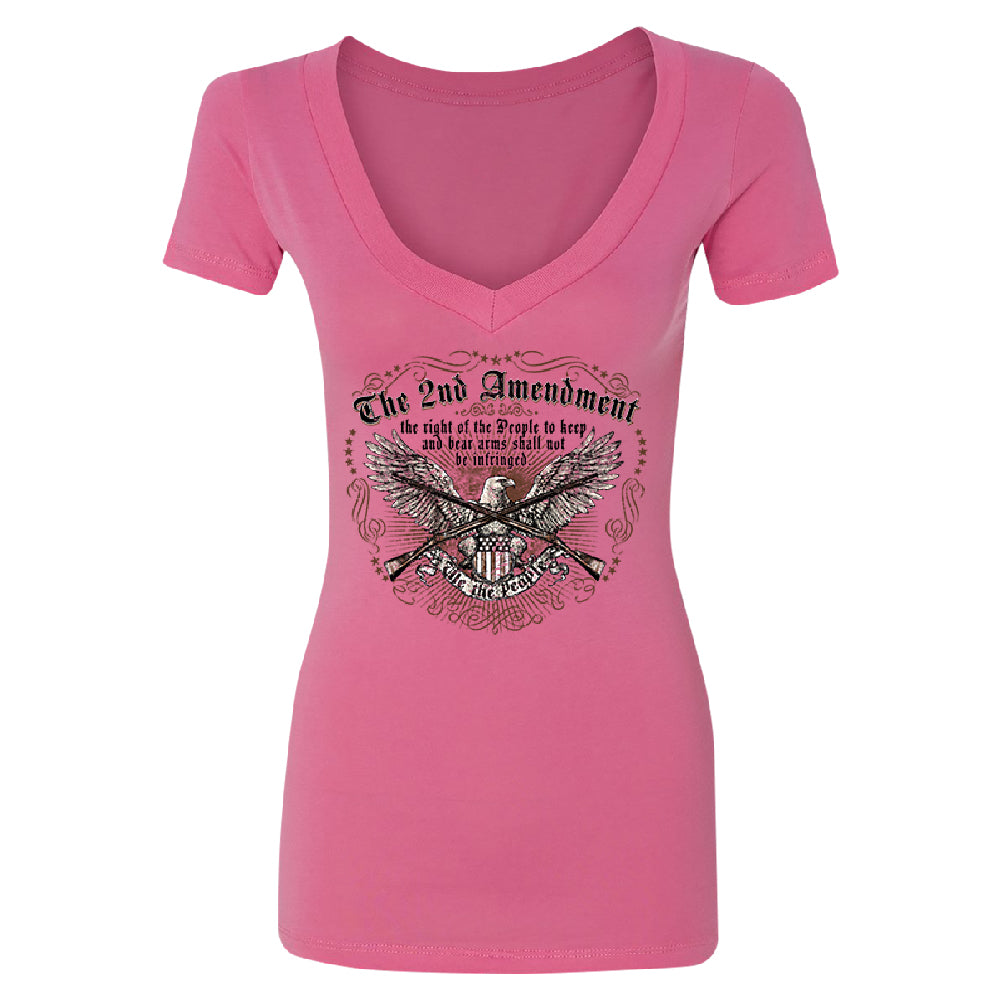 The 2nd Amendment Eagle Women's Deep V-neck Souvenir Tee 