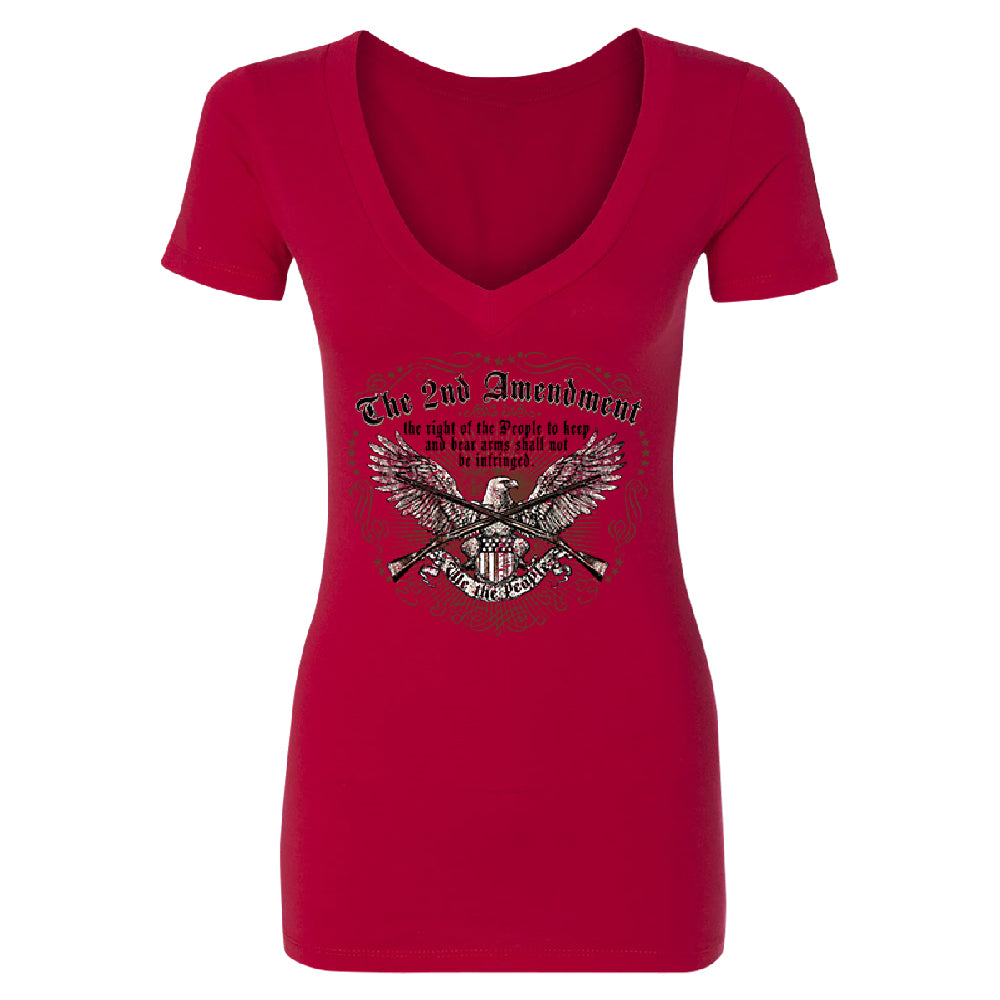 The 2nd Amendment Eagle Women's Deep V-neck Souvenir Tee 