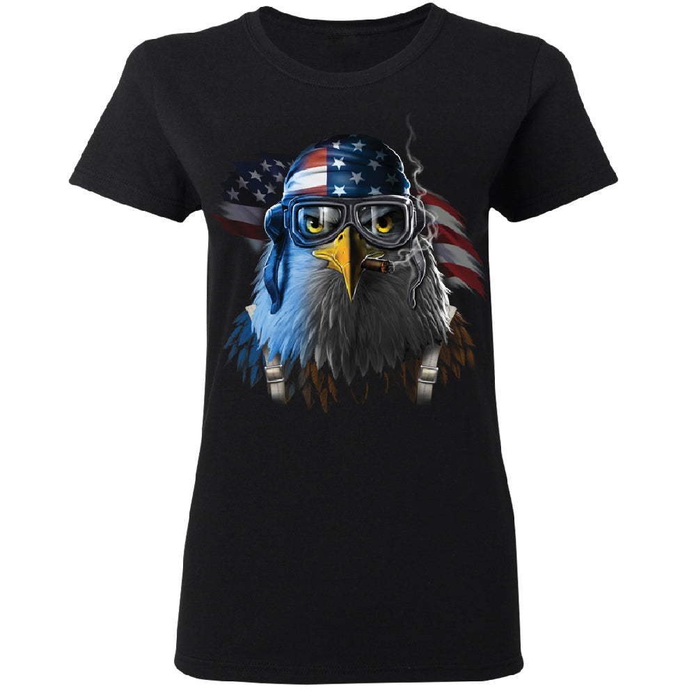 Freeodom Fighther American Eagle Women's T-Shirt 