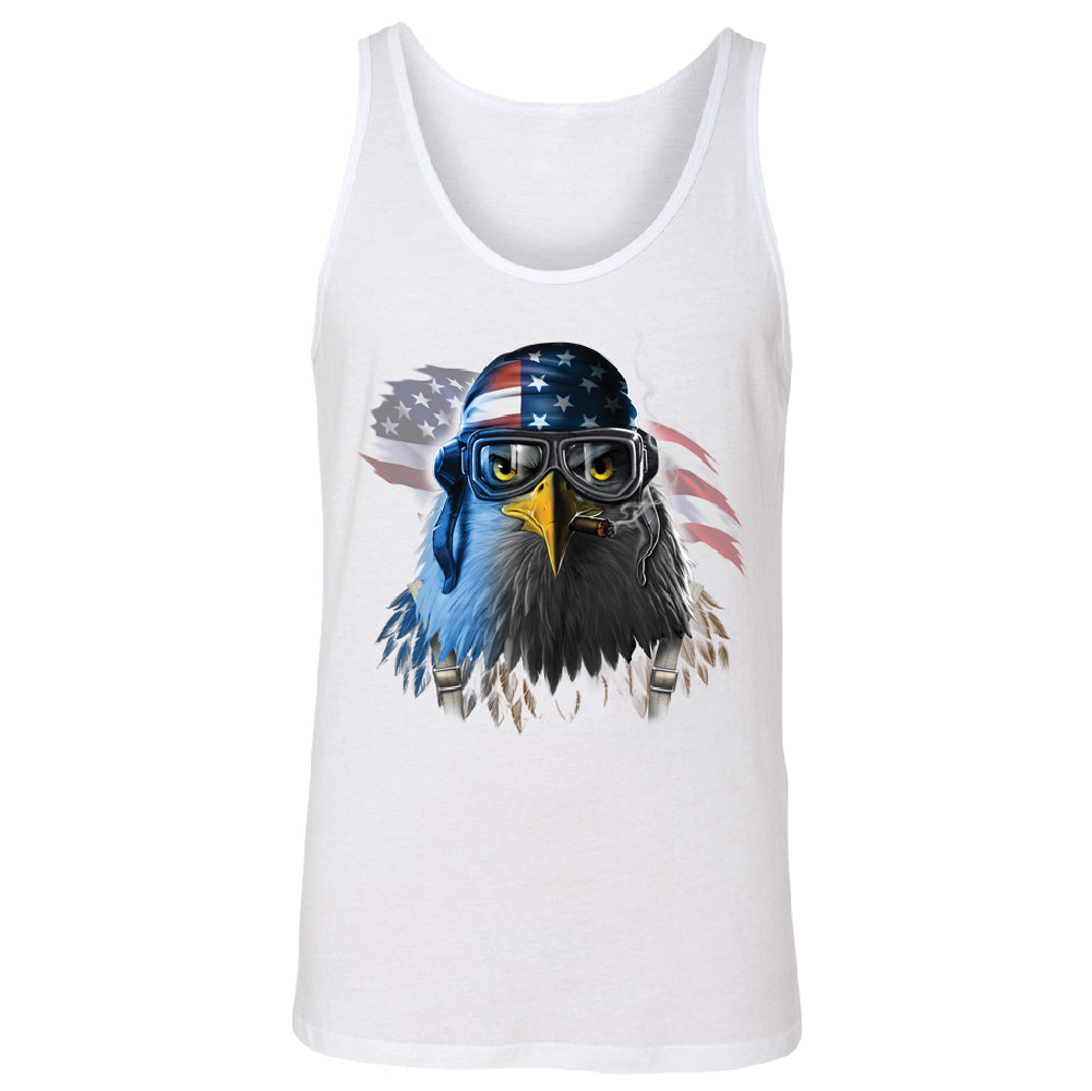 Freeodom Fighther American Eagle Men's Tank Top 4th of July USA Shirt 