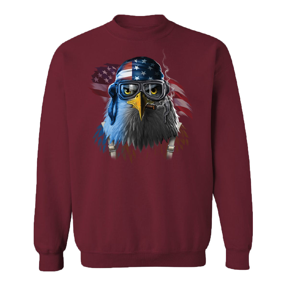 Freeodom Fighther American Eagle Unisex Crewneck 4th of July USA Sweater 