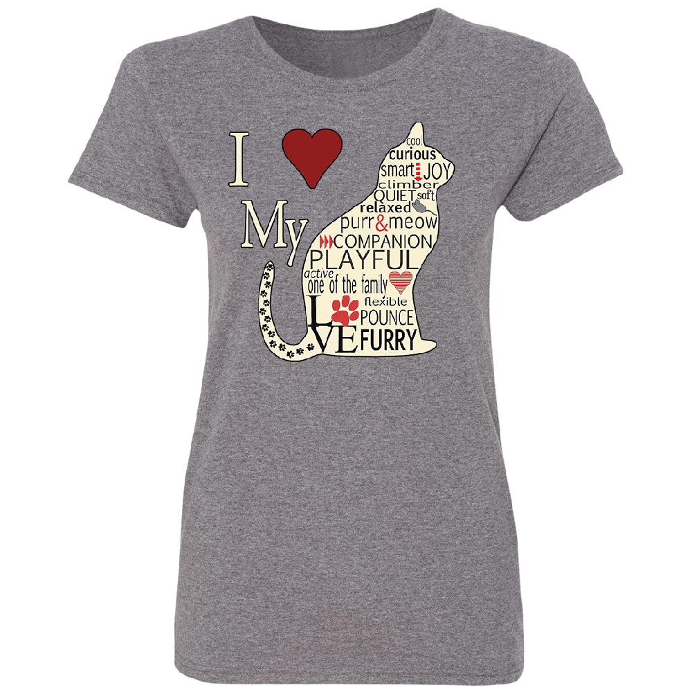 I Love My Cat Women's T-Shirt 