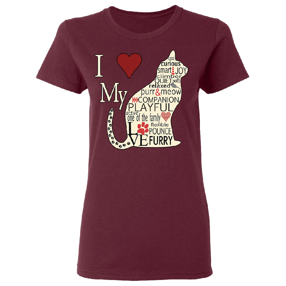 I Love My Cat Women's T-Shirt 