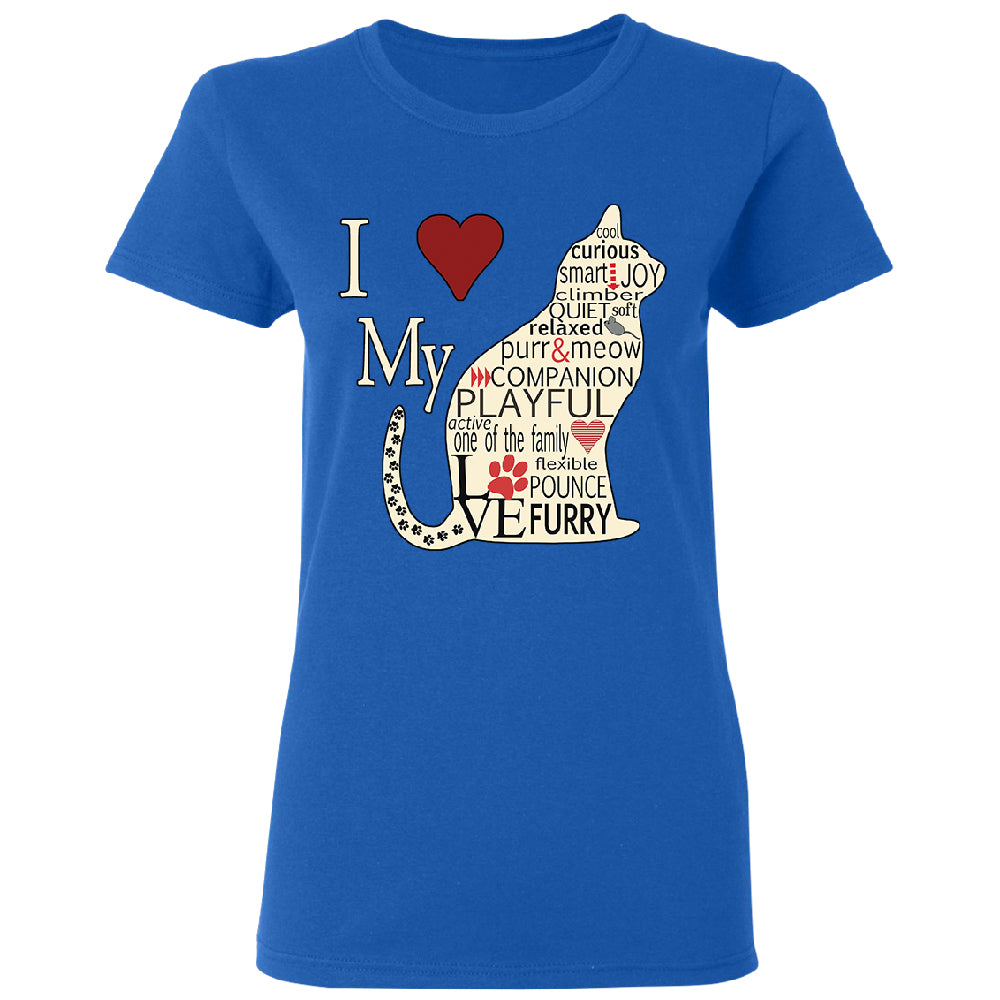 I Love My Cat Women's T-Shirt 