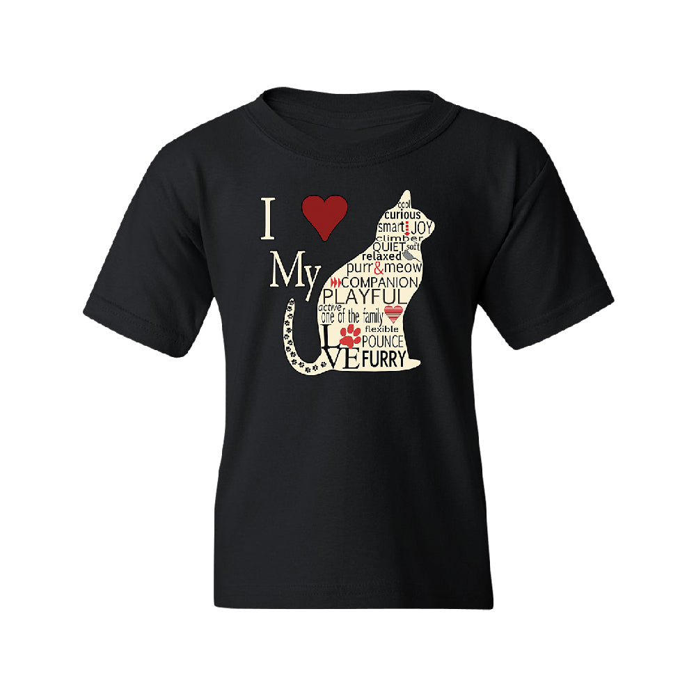 I Love My Cat Youth T-Shirt 