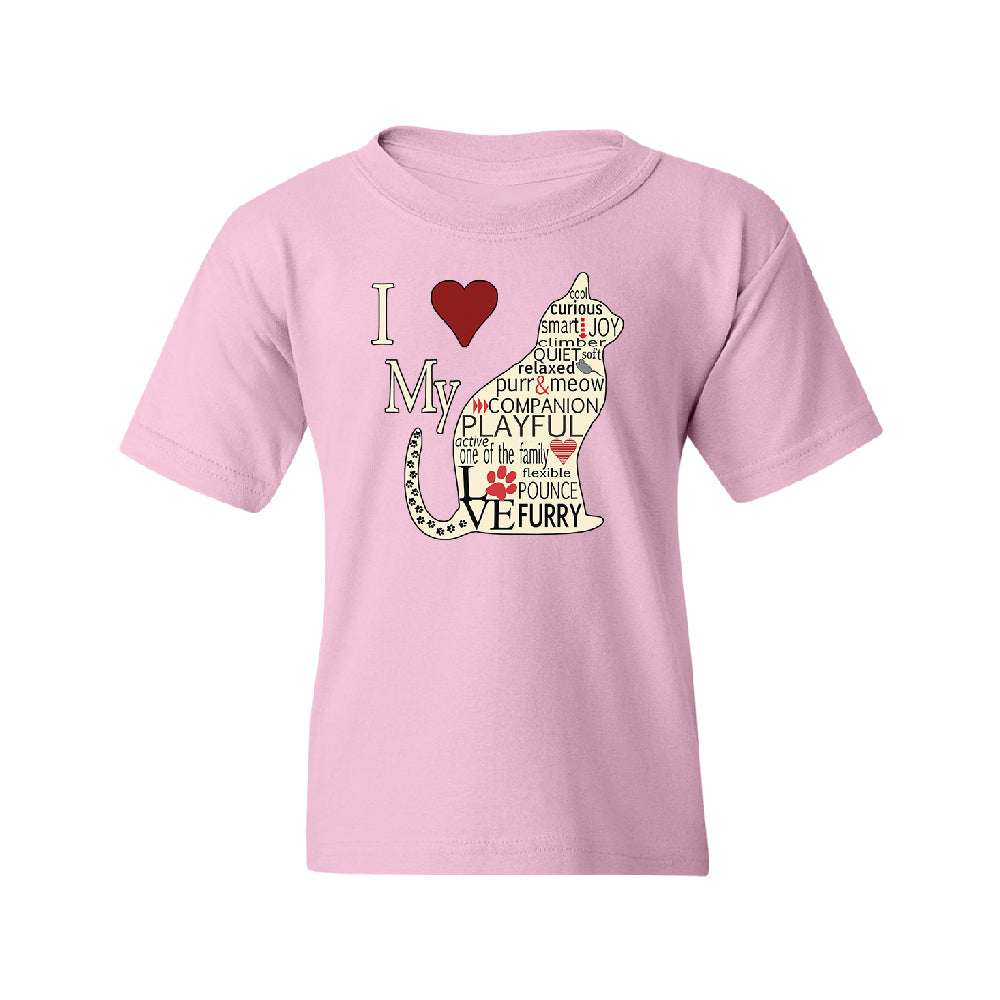 I Love My Cat Youth T-Shirt 
