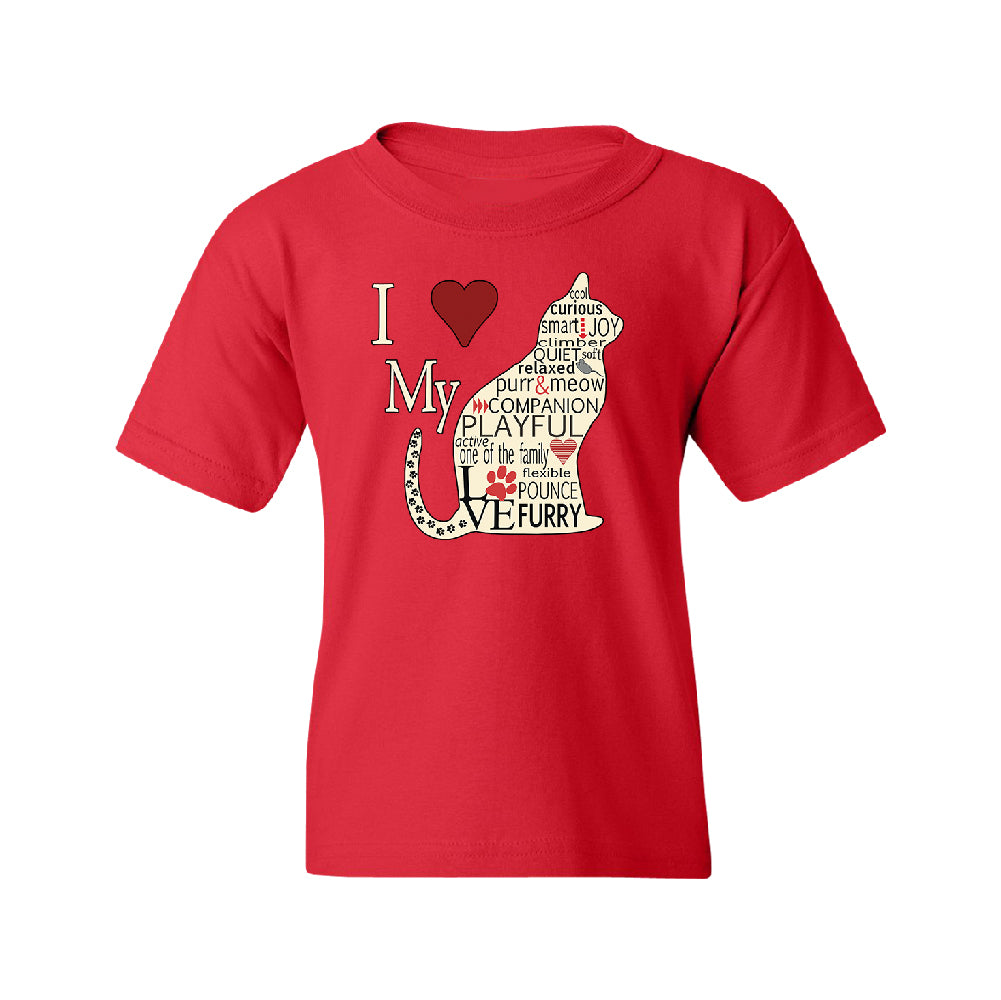 I Love My Cat Youth T-Shirt 