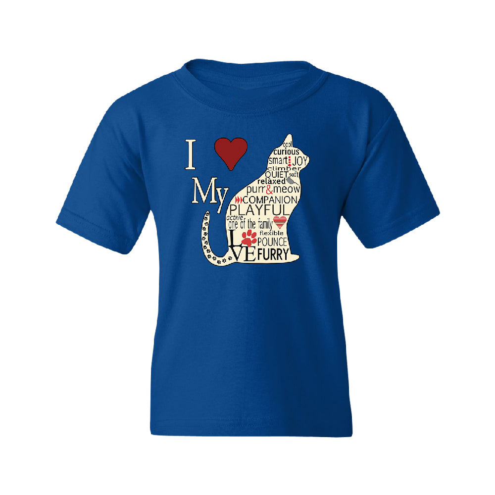 I Love My Cat Youth T-Shirt 