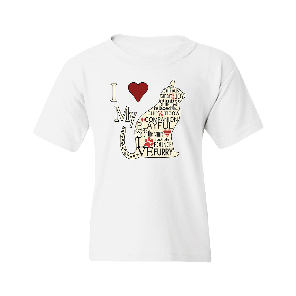 I Love My Cat Youth T-Shirt 