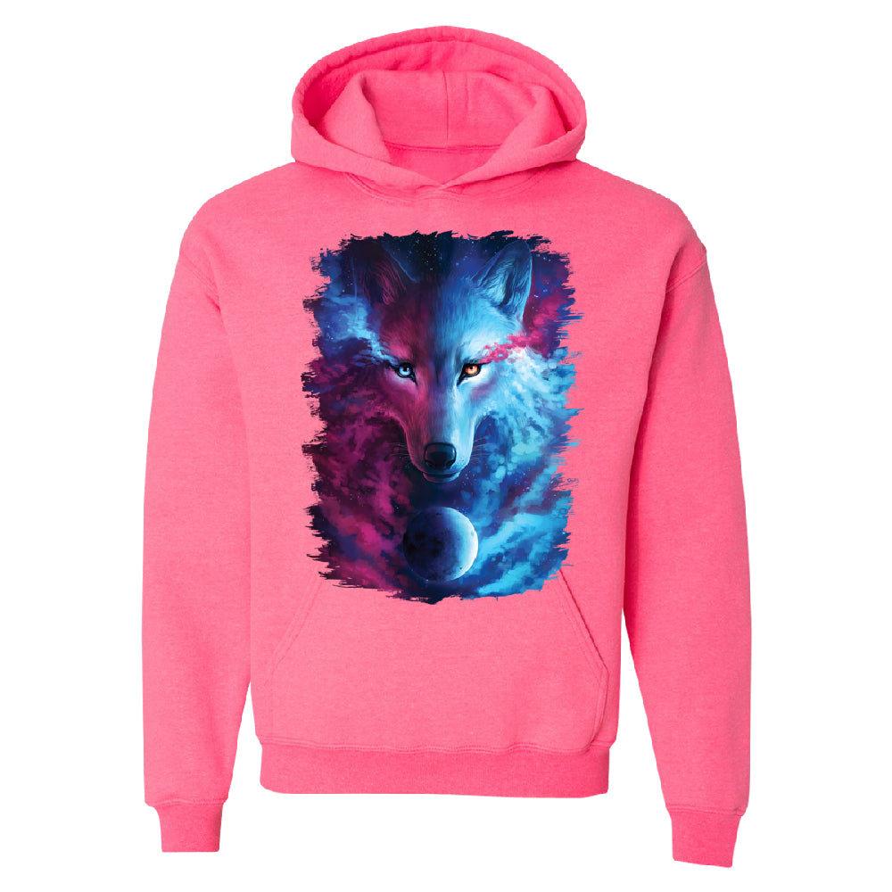 Light and Dark Wolf Unisex Hoodie Where Dark and Light Meet Sweater 