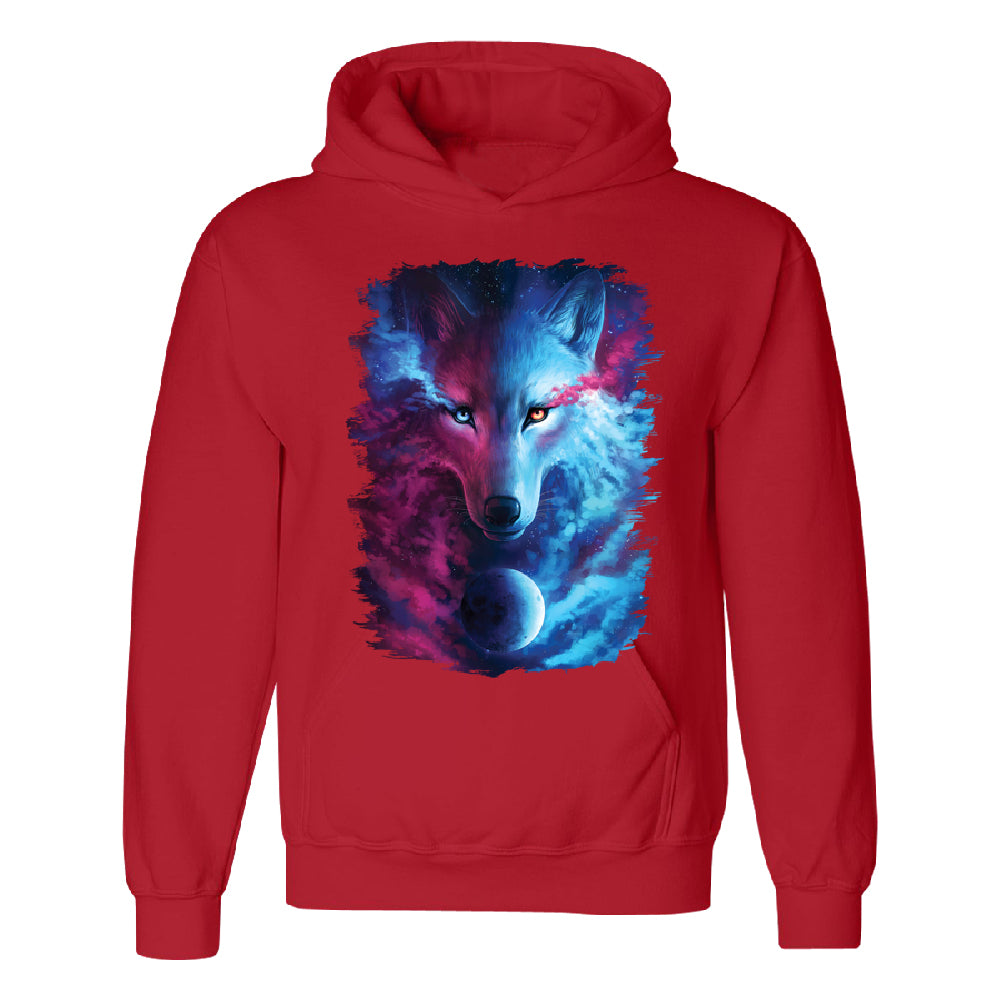 Light and Dark Wolf Unisex Hoodie Where Dark and Light Meet Sweater 