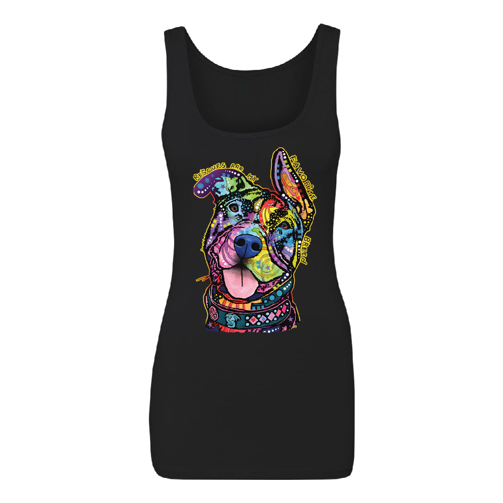 Official Dean Russo Rescues Dog Women's Tank Top Colorful Cute Dog Shirt 