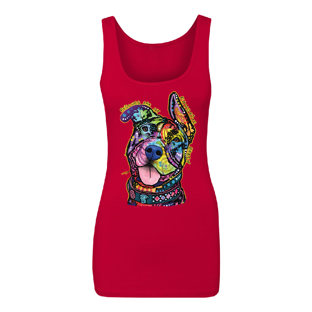Official Dean Russo Rescues Dog Women's Tank Top Colorful Cute Dog Shirt 
