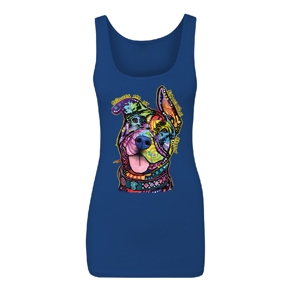 Official Dean Russo Rescues Dog Women's Tank Top Colorful Cute Dog Shirt 