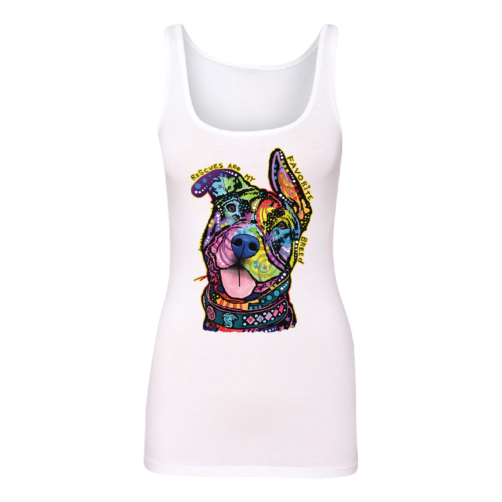 Official Dean Russo Rescues Dog Women's Tank Top Colorful Cute Dog Shirt 