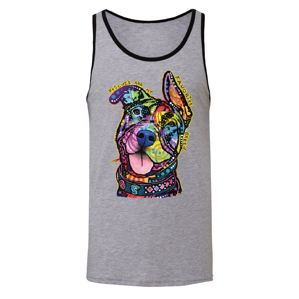 Official Dean Russo Rescues Dog Men's Tank Top Colorful Cute Dog Shirt 