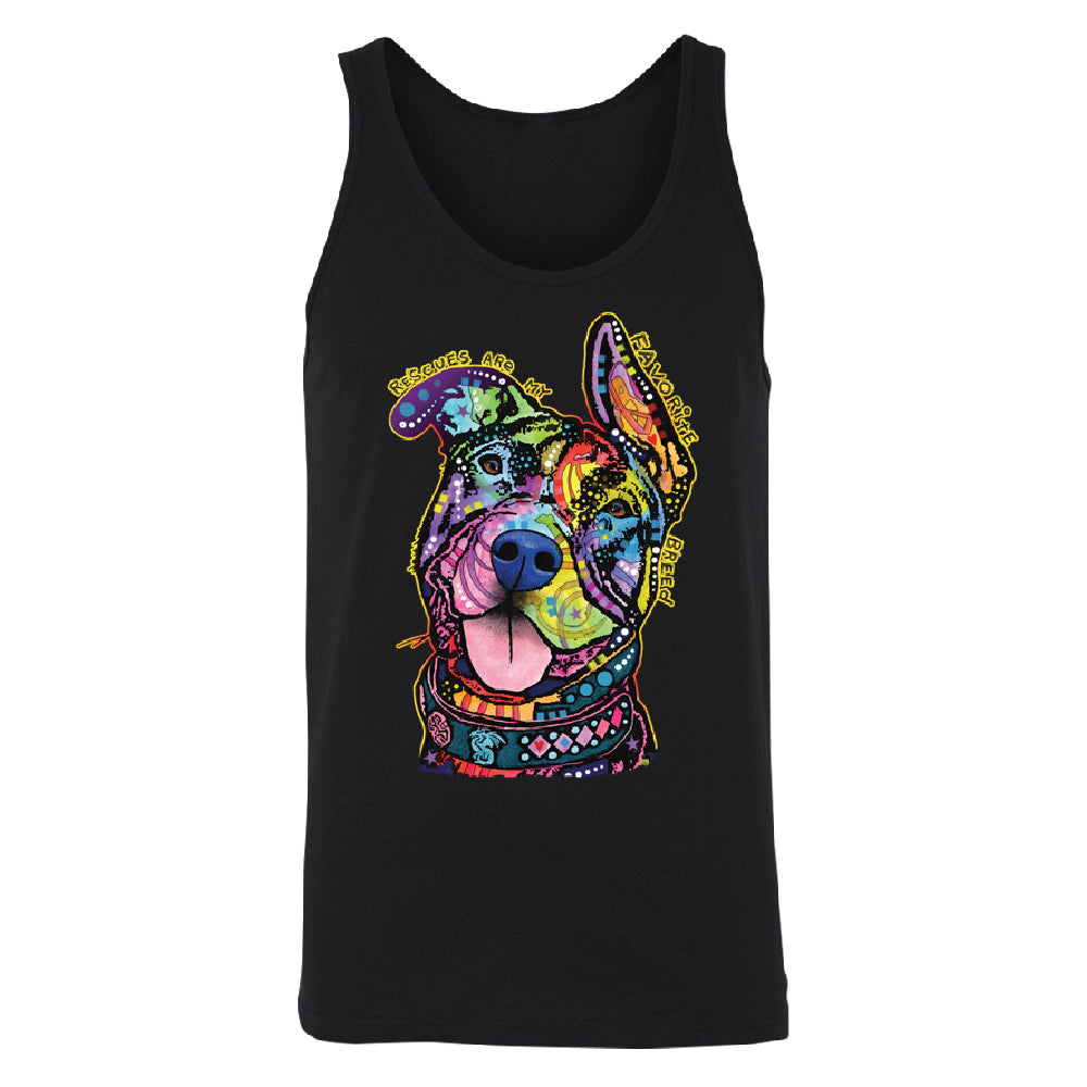 Official Dean Russo Rescues Dog Men's Tank Top Colorful Cute Dog Shirt 