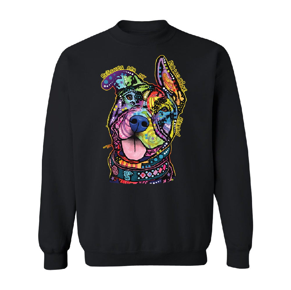 Official Dean Russo Rescues Dog Unisex Crewneck Colorful Cute Dog Sweater 