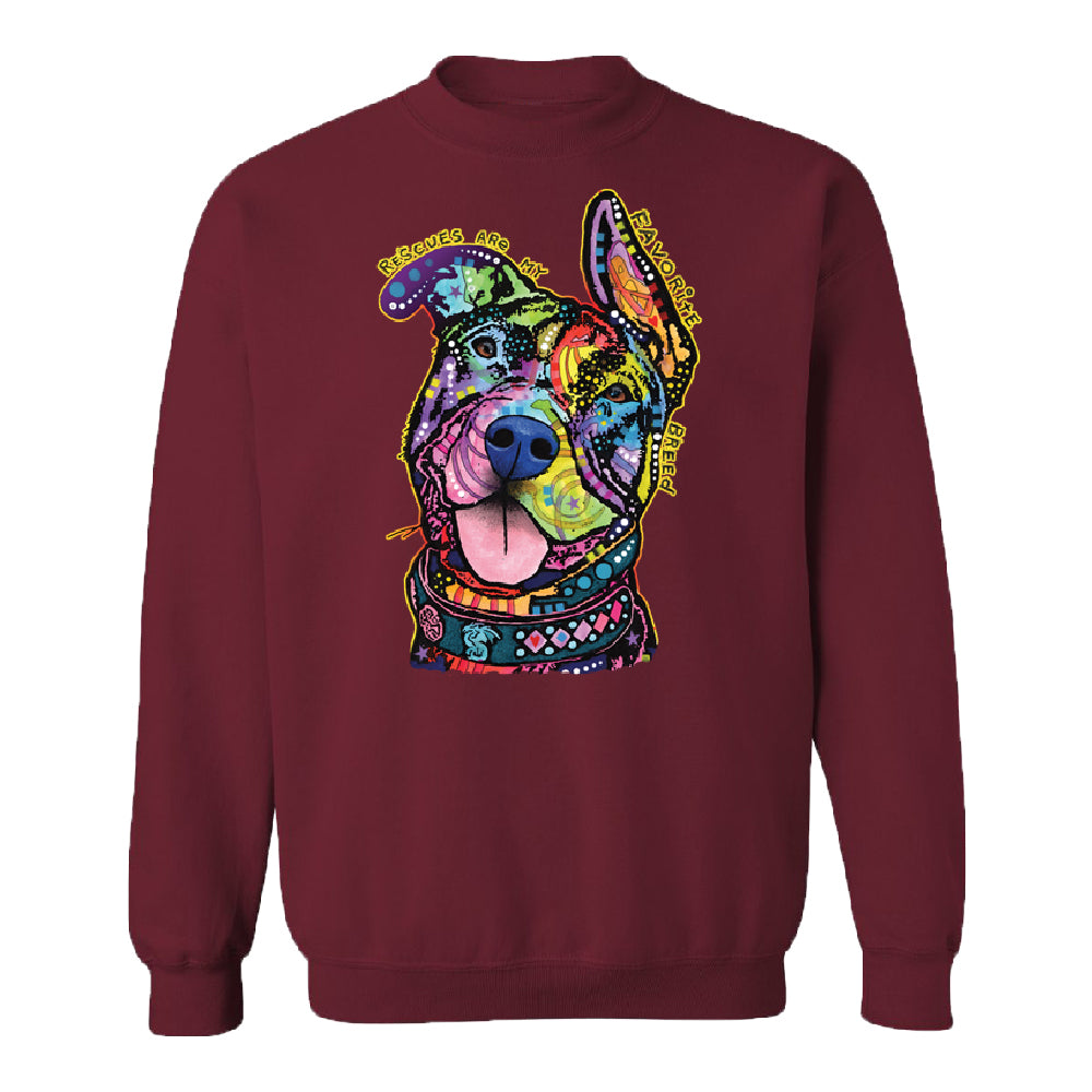 Official Dean Russo Rescues Dog Unisex Crewneck Colorful Cute Dog Sweater 