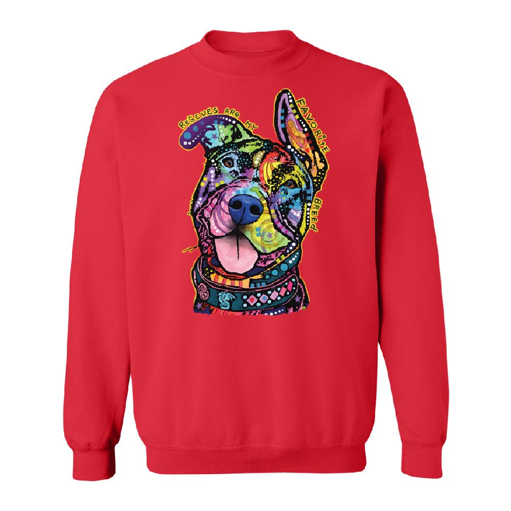 Official Dean Russo Rescues Dog Unisex Crewneck Colorful Cute Dog Sweater 