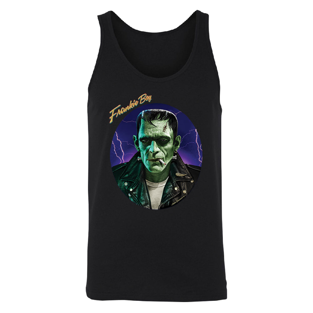 Scary Frankie Boy Men's Tank Top Halloween Costume Funny Design Shirt 