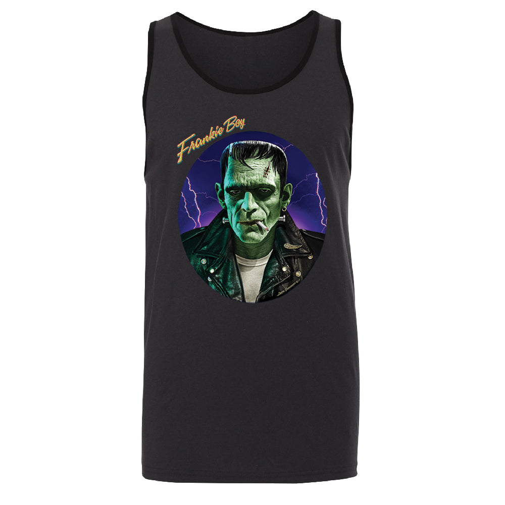 Scary Frankie Boy Men's Tank Top Halloween Costume Funny Design Shirt 