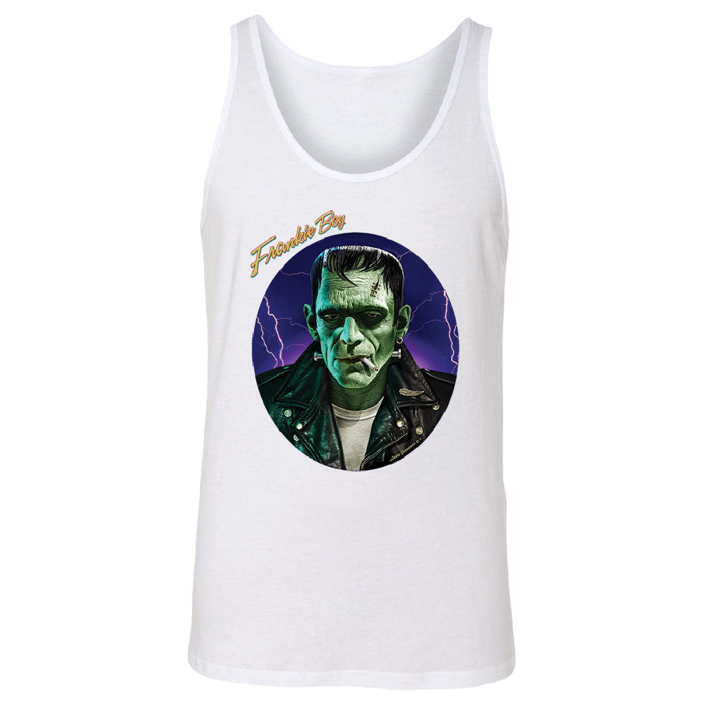 Scary Frankie Boy Men's Tank Top Halloween Costume Funny Design Shirt 