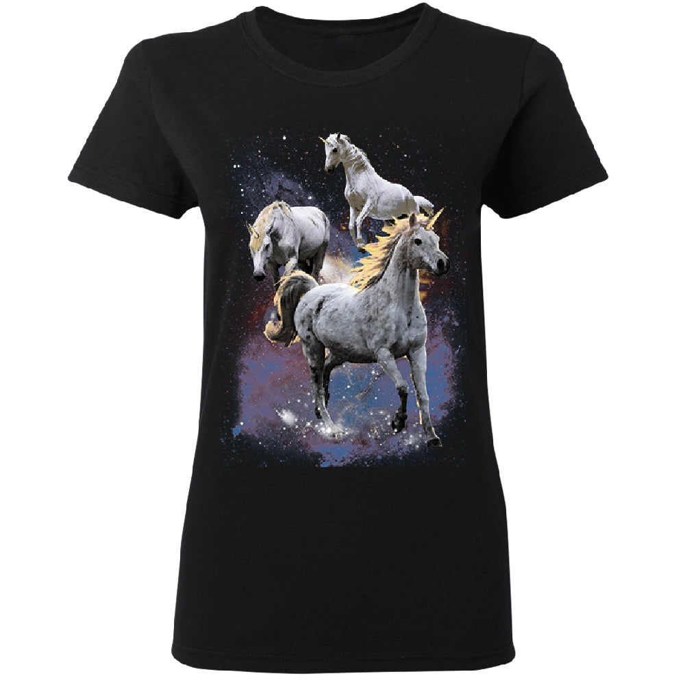 Space Phenomenon Unicorns Women's T-Shirt 