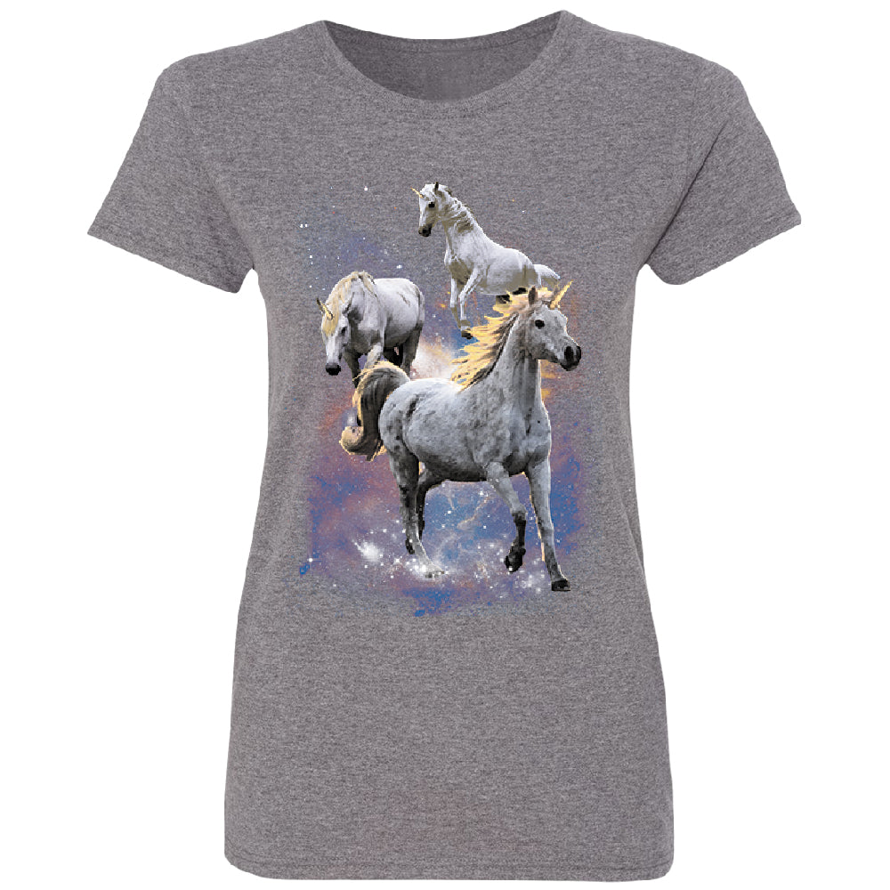 Space Phenomenon Unicorns Women's T-Shirt 