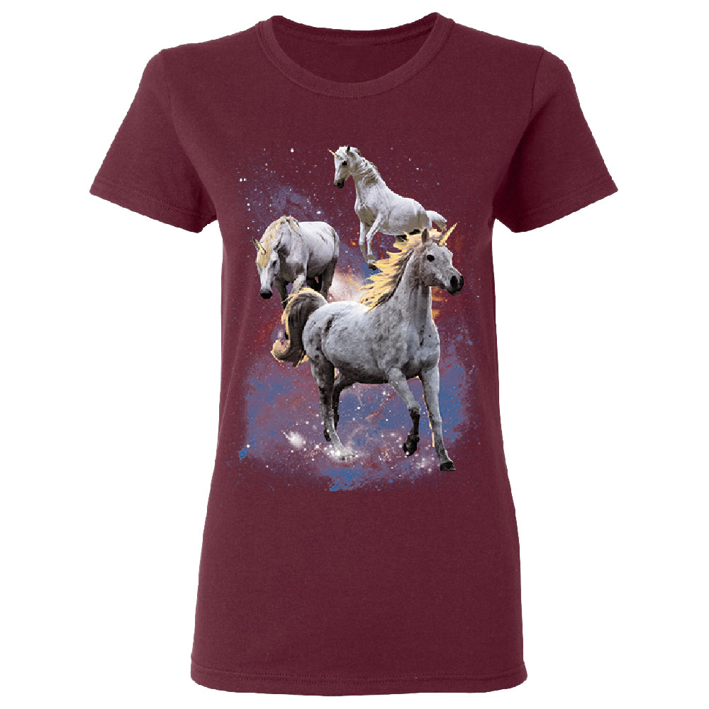 Space Phenomenon Unicorns Women's T-Shirt 