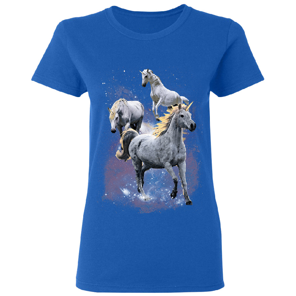 Space Phenomenon Unicorns Women's T-Shirt 