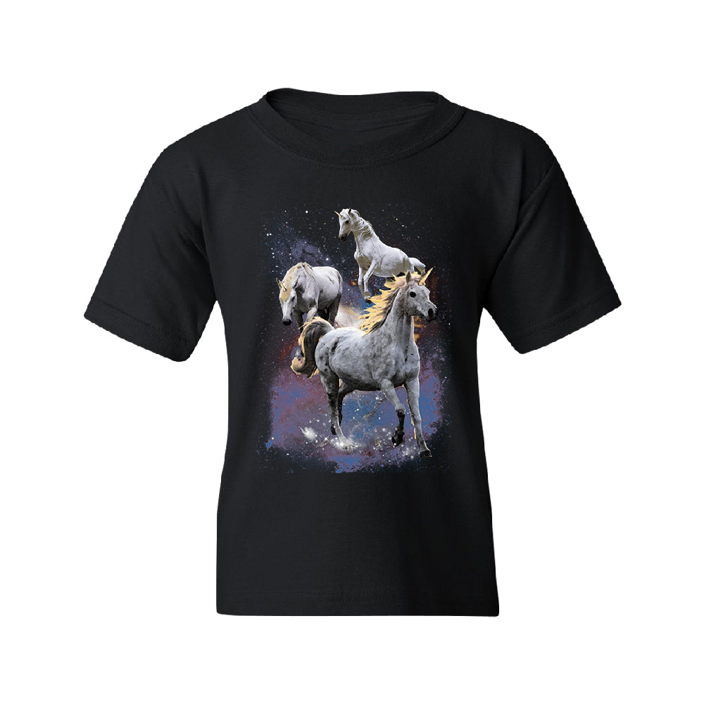 Space Phenomenon Unicorns Youth T-Shirt 