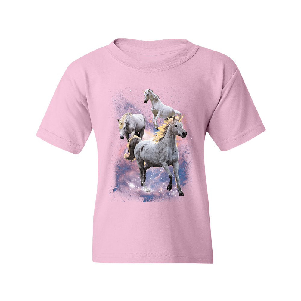 Space Phenomenon Unicorns Youth T-Shirt 