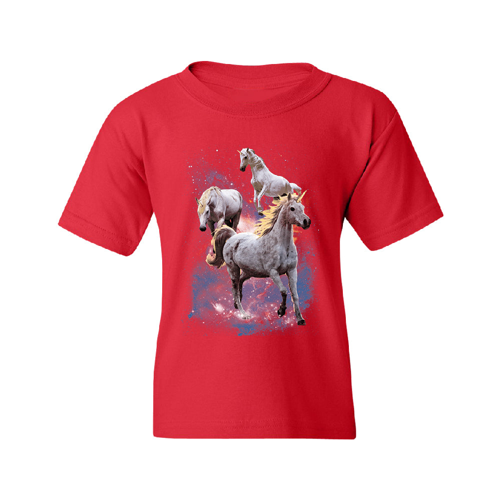 Space Phenomenon Unicorns Youth T-Shirt 