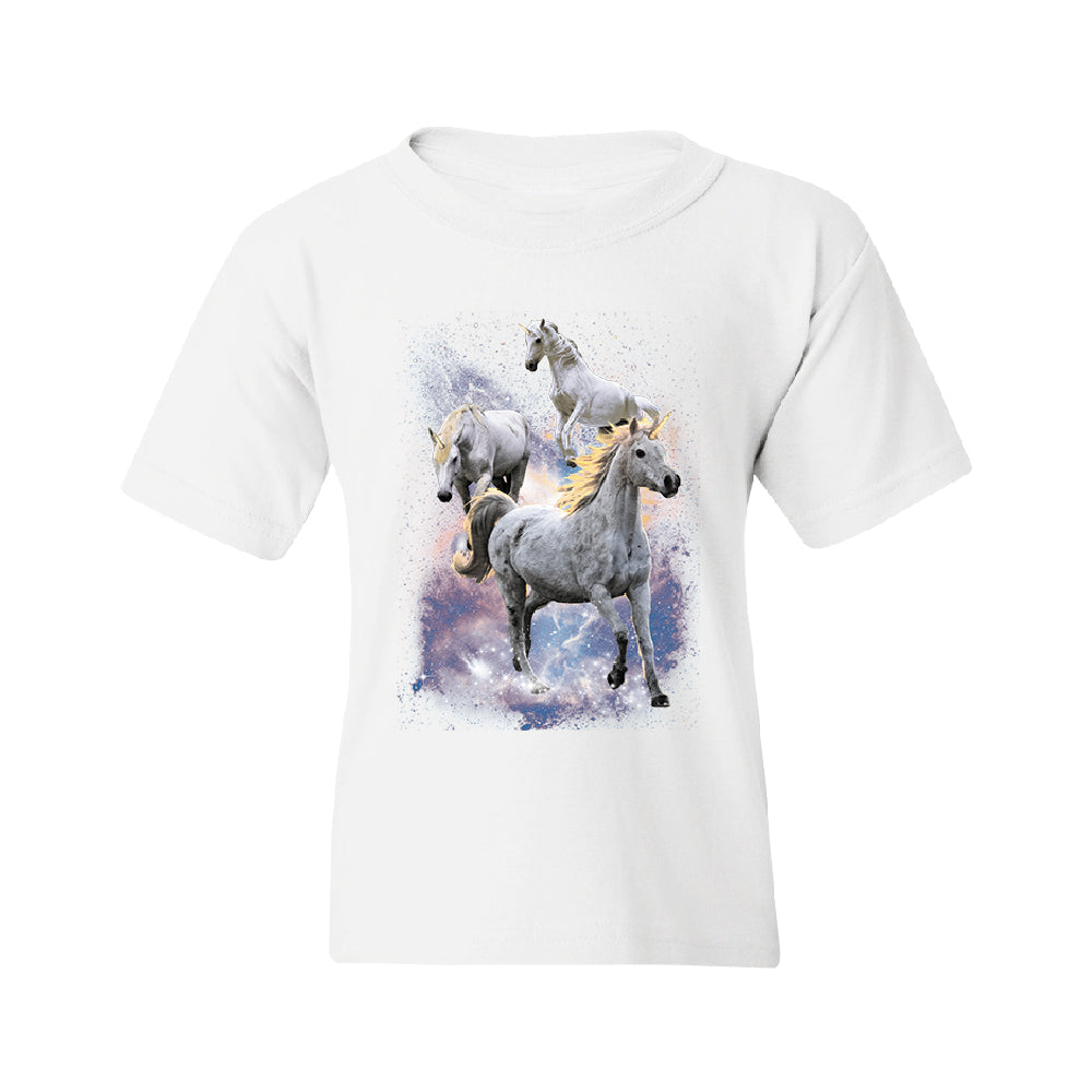Space Phenomenon Unicorns Youth T-Shirt 
