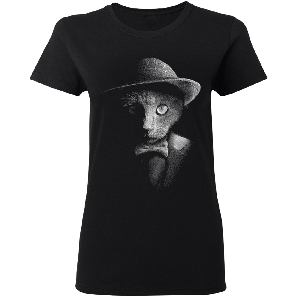 Stylish Gentelman Cat Women's T-Shirt 