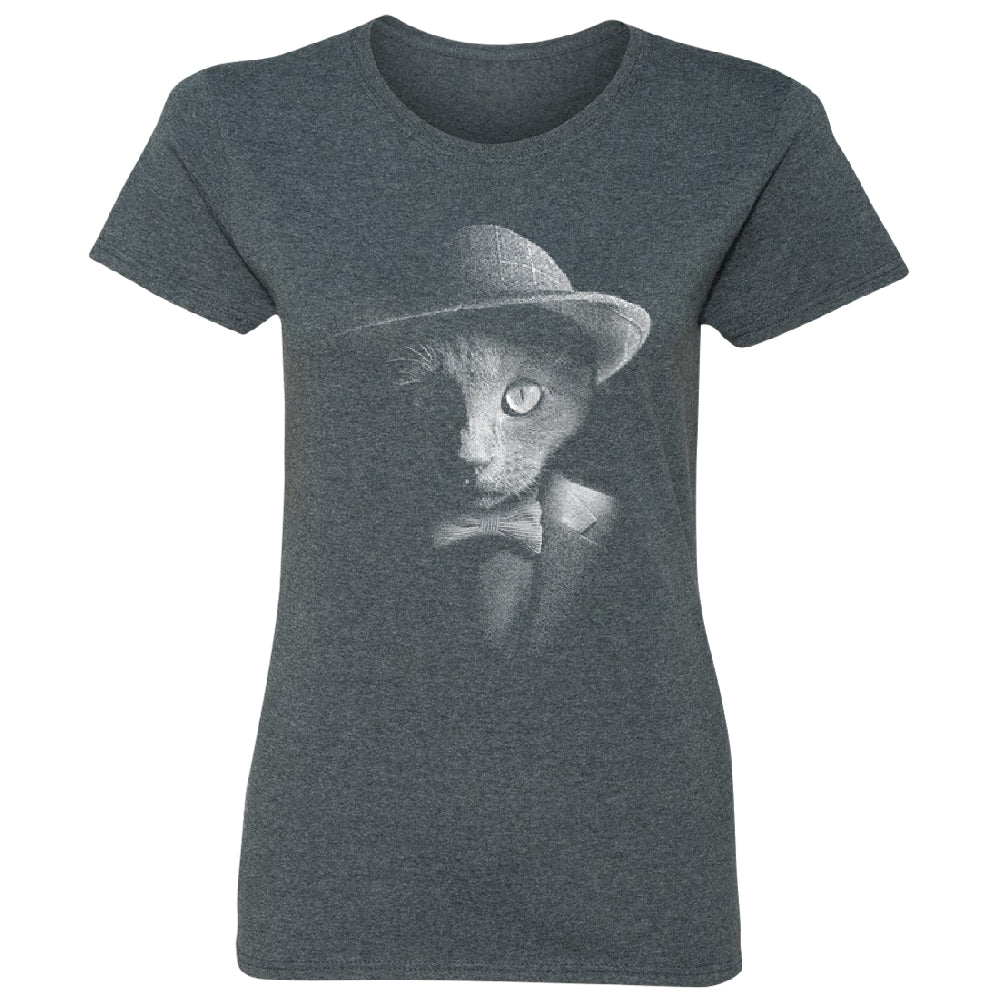 Stylish Gentelman Cat Women's T-Shirt 