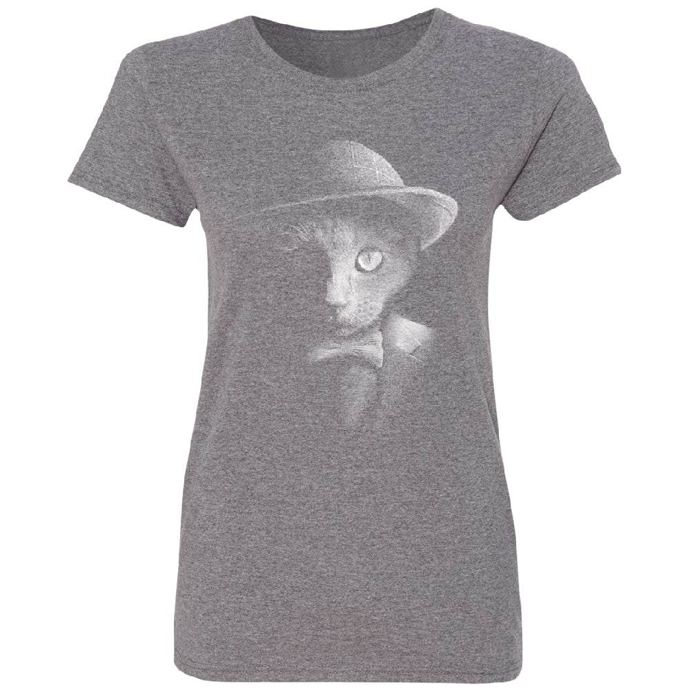 Stylish Gentelman Cat Women's T-Shirt 