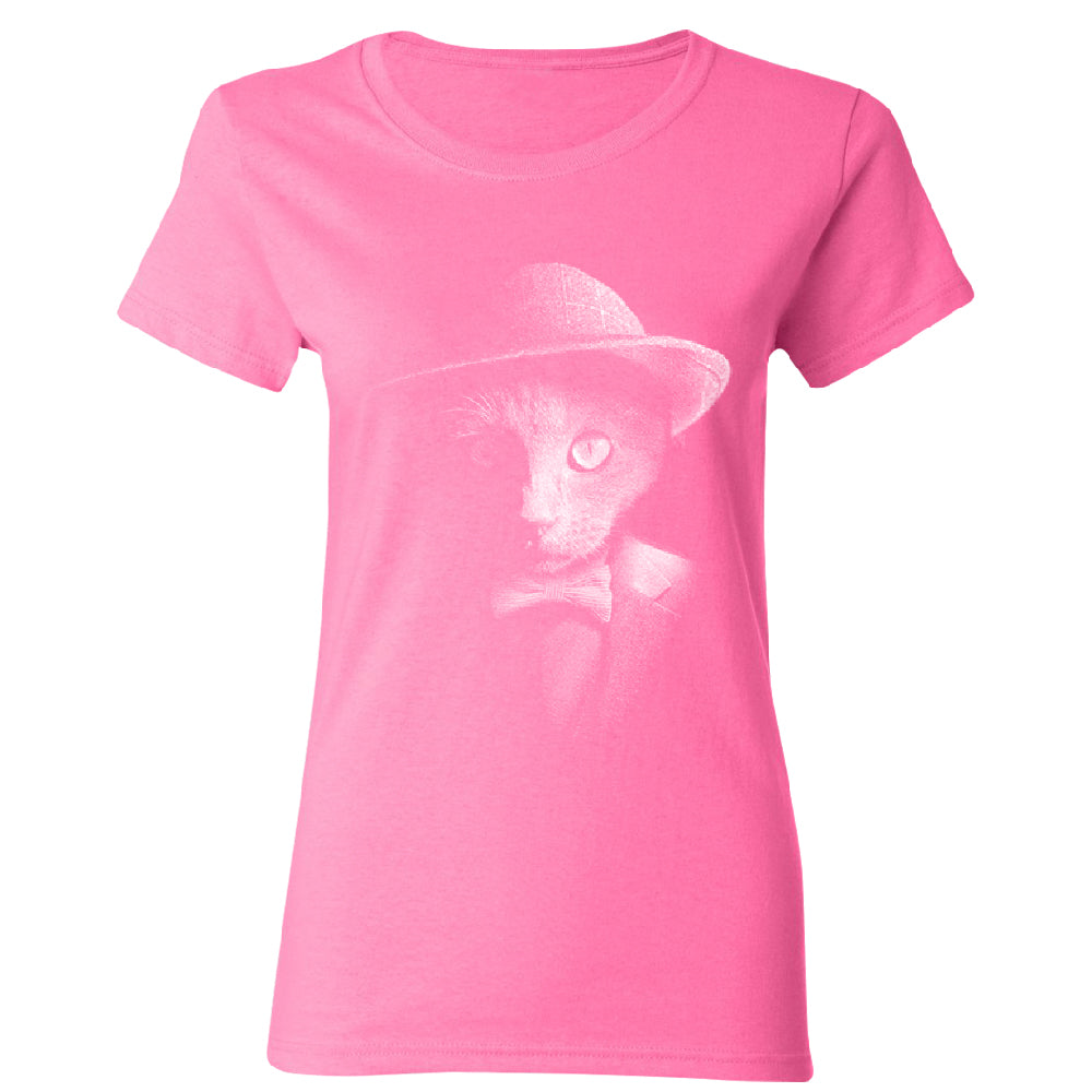 Stylish Gentelman Cat Women's T-Shirt 